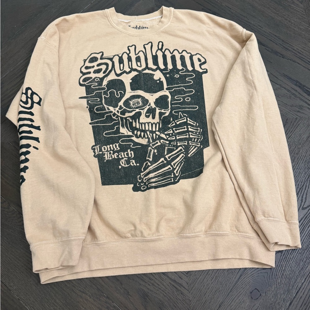 Sublime Tan Graphic Men's Sweatshirt